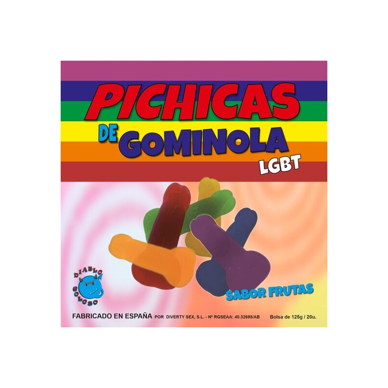 PRIDE PICHITAS DE GOMINOLA FRUTAS LGBT